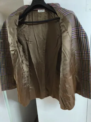 Blazer vintage in tweed in misto lana