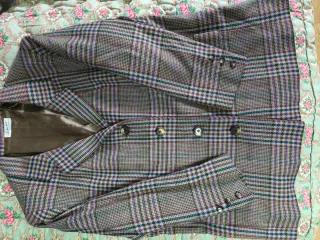 Blazer vintage in tweed in misto lana