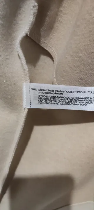 Abrigo Zara Beige Talla Única