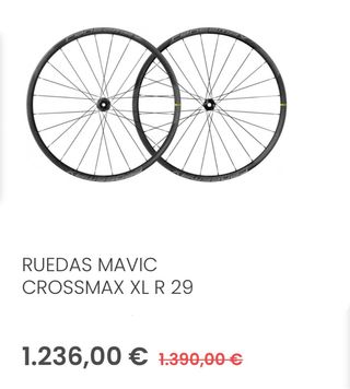 Ruedas Mavic Crossmax XL R 29 Carbono MTB