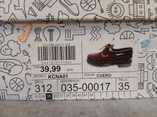 Zapatos niño marrones talla 35