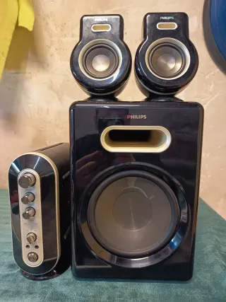 Equipo Sonido PC Philips Negro/Plata