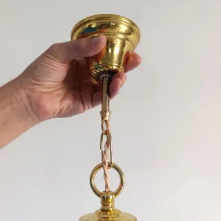 Lámpara cerámica y cristal