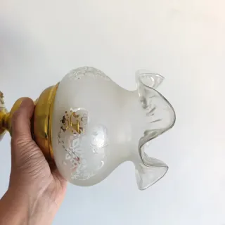 Lámpara cerámica y cristal