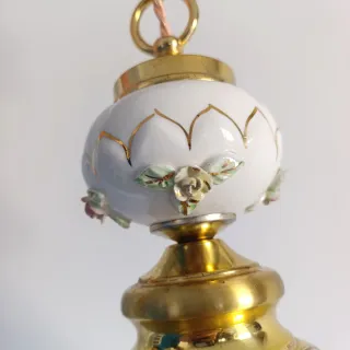 Lámpara cerámica y cristal