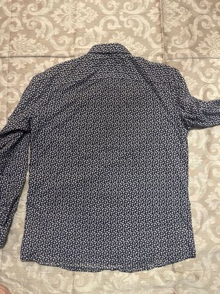 Camisa flores manga larga hombre Talla L