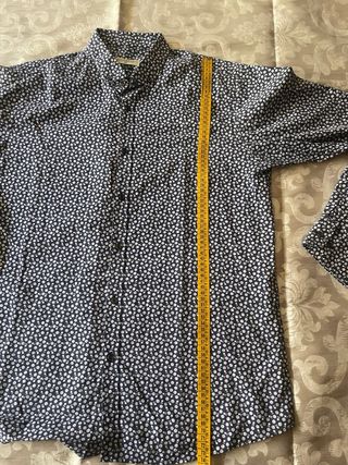 Camisa flores manga larga hombre Talla L