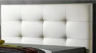 Cabecero Cama 90 Acolchado Blanco
