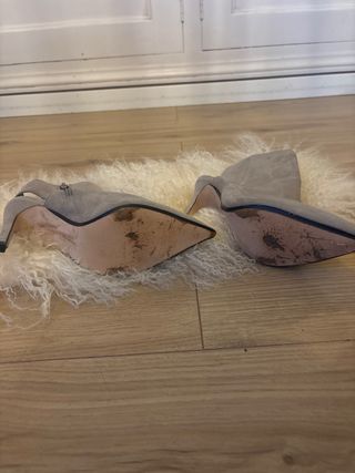 Botines Zara Ante Beige Talla 37