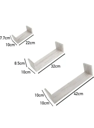 3 Estanterías Fixy 5five Madera Roble Gris