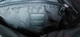 Mochila Desigual Negra Flores Bordadas