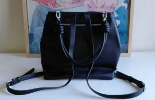 Mochila Desigual Negra Flores Bordadas