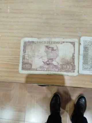 2 Billetes Antiguos 100 Pesetas El Banco de España