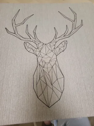 Cuadro Ikea PJATTERYD Ciervo Geométrico