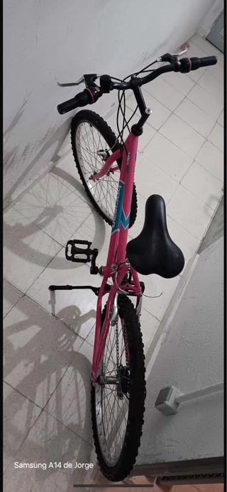 Bicicleta niña rosa 20 pulgadas con 18 velocidades