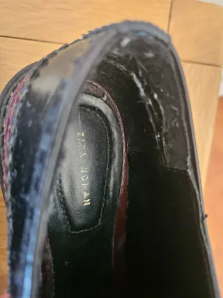 Zapatos Zara mujer talla 37 – Blucher/Oxford negro