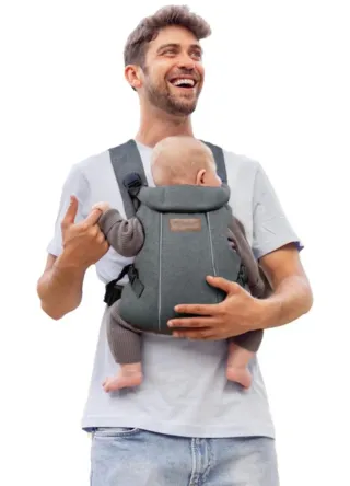 Mochila portabebés Jane gris