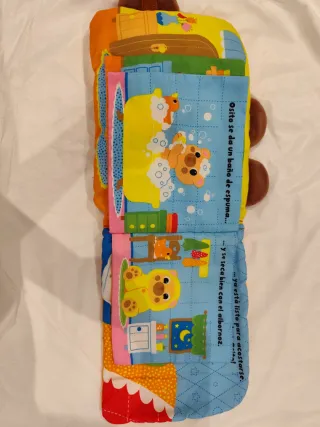 Almohada Bebé - Libro Tela Osito