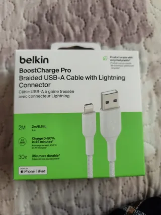 Cable Belkin BoostCharge Pro USB-A Lightning