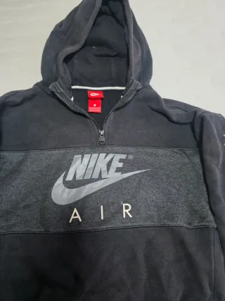 Sudadera Nike Air Negra Media Cremallera 12-13 año