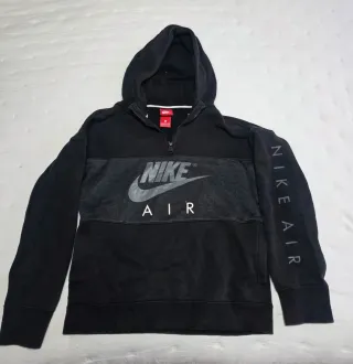 Sudadera Nike Air Negra Media Cremallera 12-13 año