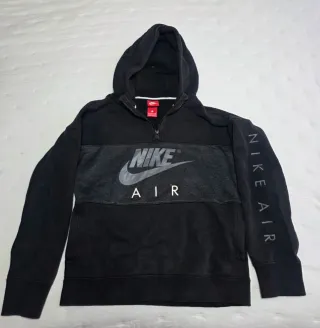 Sudadera Nike Air Negra Media Cremallera 12-13 año