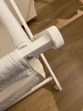 Minicuna bebé madera con ruedas