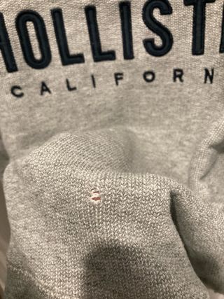 Sudadera Hollister Gris Talla S amplia como una M