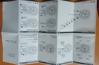 Reloj Cronógrafo, taquímetro negro, maquinaria ETA