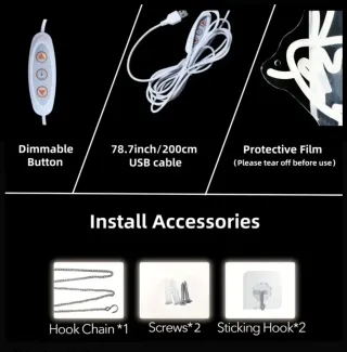 Lampada Neon Led "The World Is Yours"