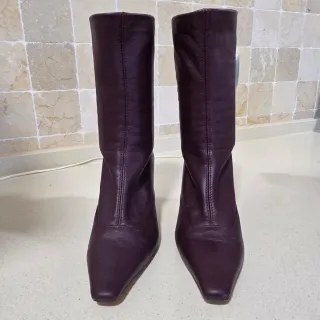 Botines Zara Morados Talla 36