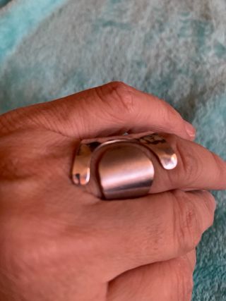 Anillo plata diseño moderno