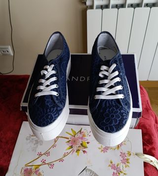 Deportivas Soda plataforma azul marino talla 38