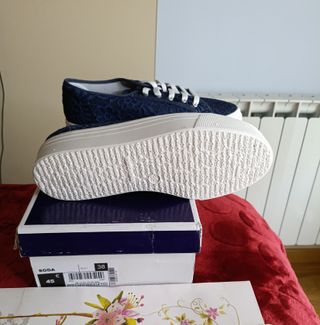 Deportivas Soda plataforma azul marino talla 38