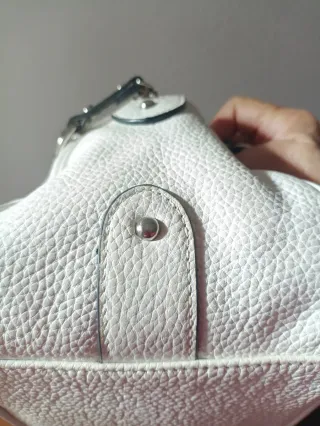 Bolso Pertegaz Blanco Piel Texturizada