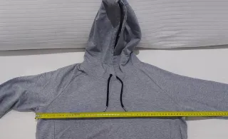 Sudadera de algodón gris mujer.