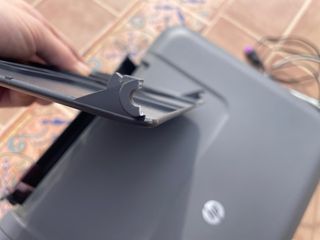 Impresora HP Gris y Morado