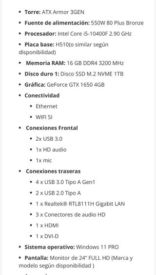 Pack Gaming PC Completo