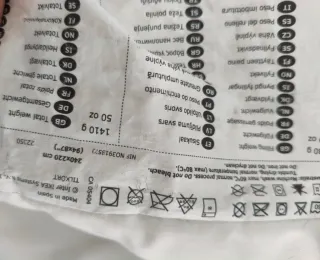 Edredón Ikea Blanco, Tilkord, punto azul.