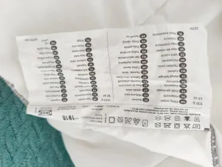 Edredón Ikea Blanco, Tilkord, punto azul.