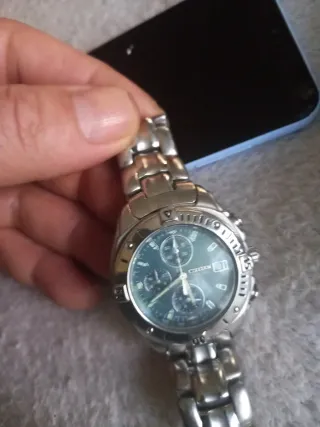 Reloj Citizen Cronógrafo Plata y Negro