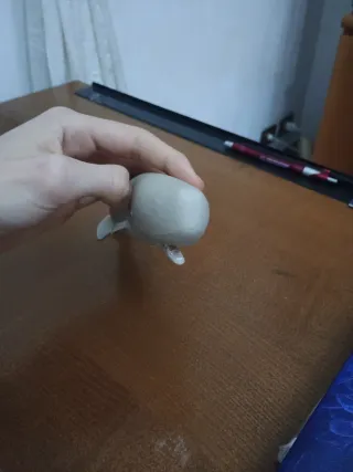 Capodoglio in resina bianco