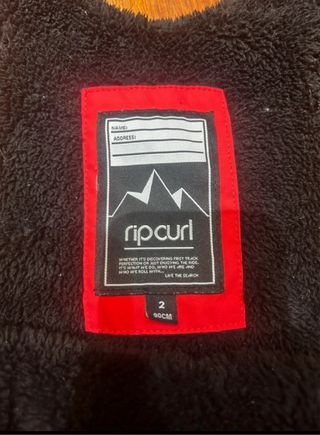 Mono Nieve Rip Curl 2 Años
