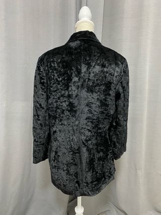 Giacca blazer donna velluto nera taglia 46