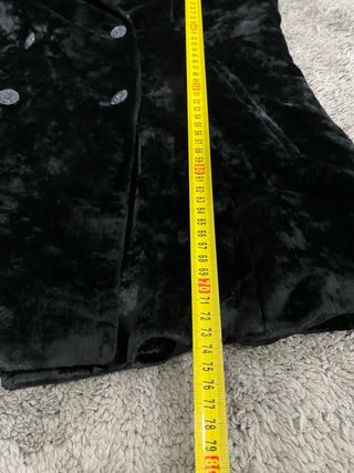 Giacca blazer donna velluto nera taglia 46