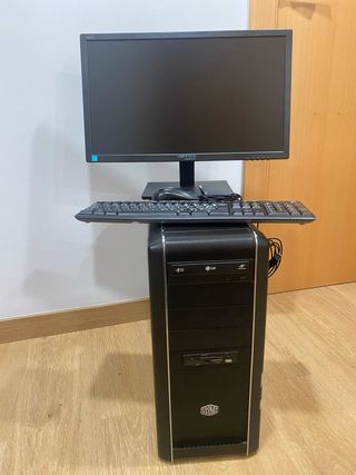 Torre PC Cooler Master Intel Dual Core + Monitor