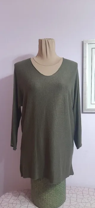 Jersey fino caqui talla única