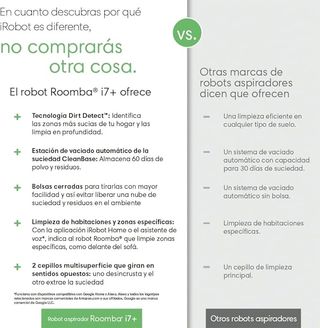 iRobot Roomba i7 Especial Mascotas con accesorios.