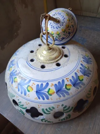 Lámpara de techo artesanal cerámica