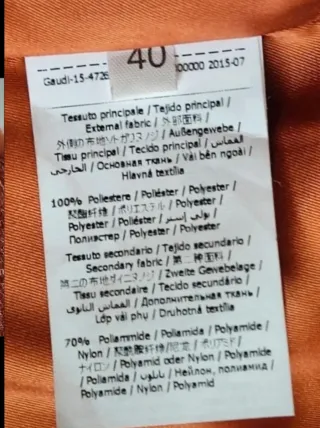 Smanicato donna Gaudi arancione/rosso taglia 40